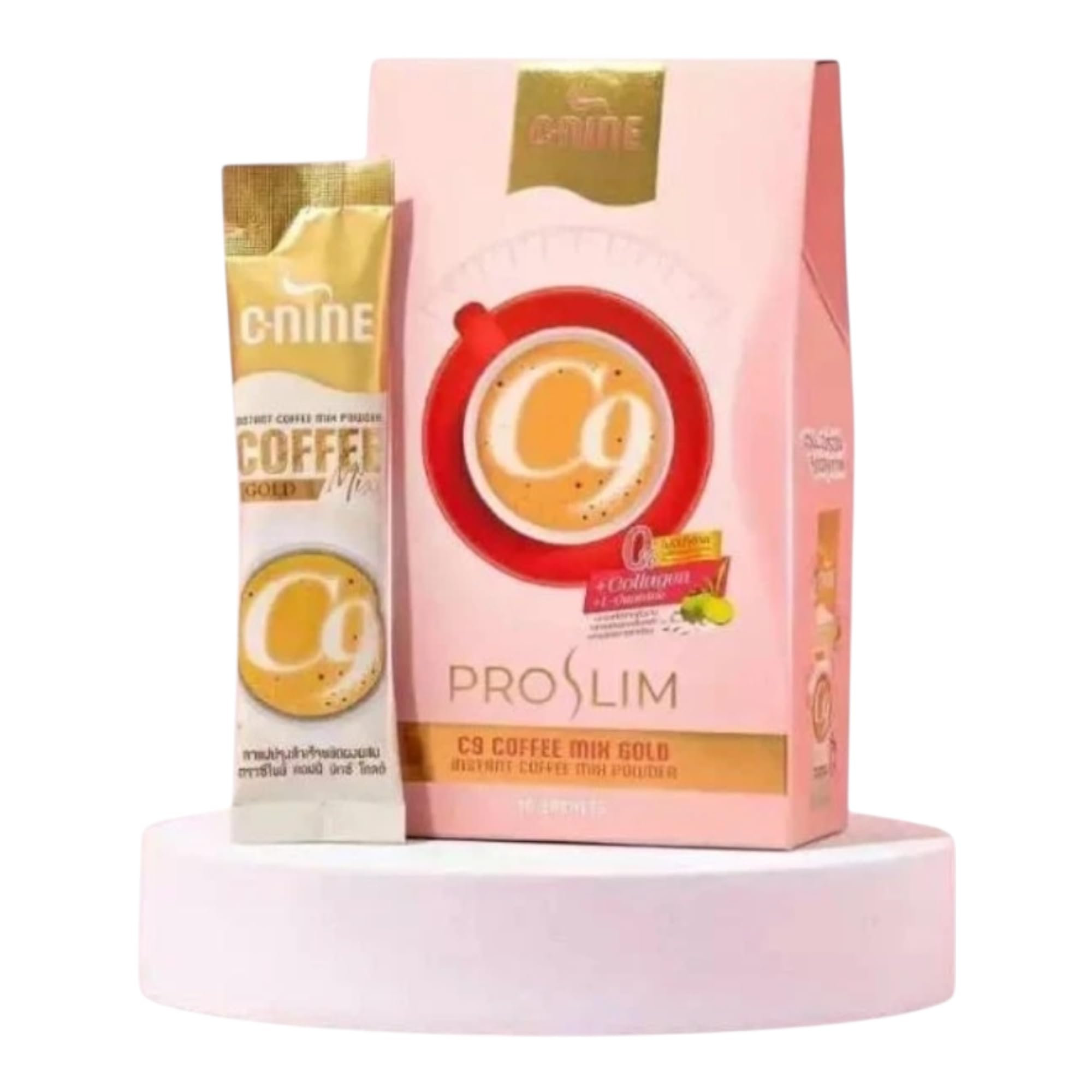 Coffeegirl専用PROSLIM C9コーヒー & Tablet Set C-Nine ProSlim C9 C Mix Caffe Gold Coffee – Instant Collagen